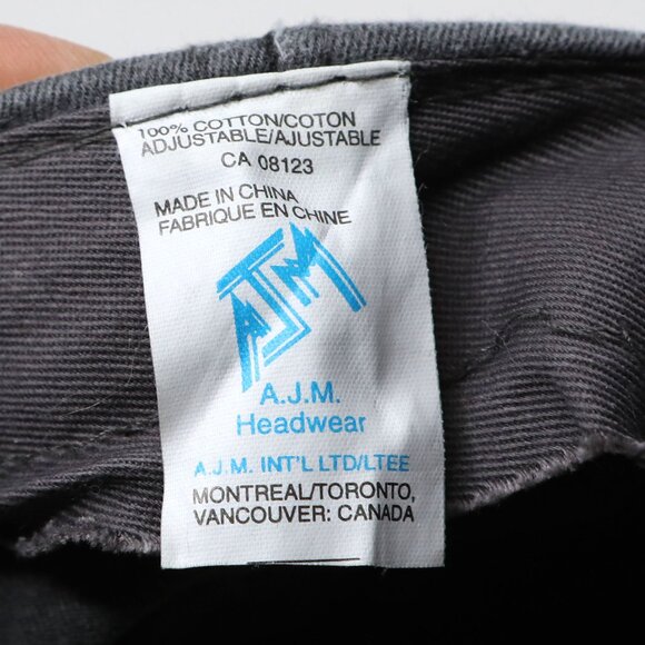 Vintage Ski-Doo Cotton Baseball Cap Hat - Grey & Yellow Adjustable Back Strap - Picture 9 of 12